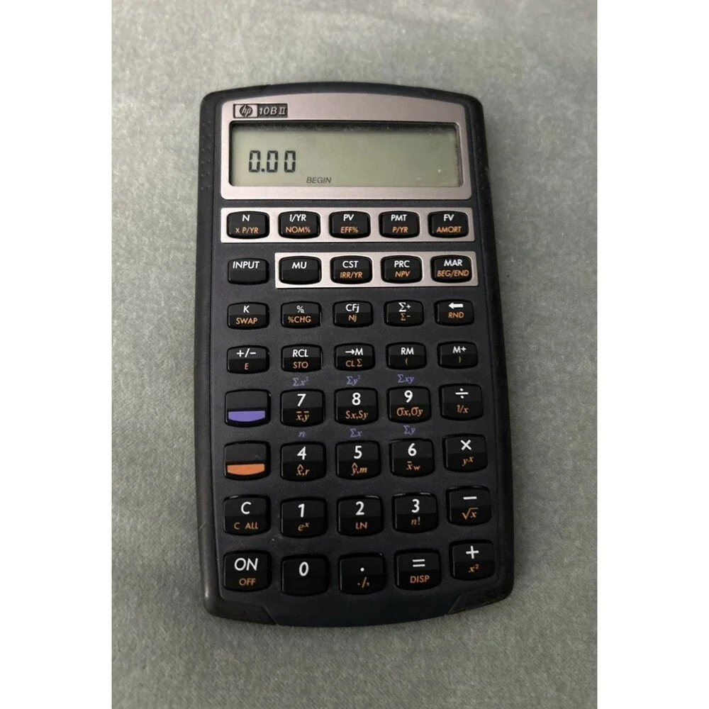 HP 10B II  Financial Calculator w/Batteries, Pre-owned, Tested.